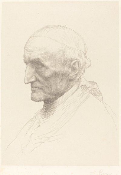 Cardinal Manning (2nd Plate) by Alphonse Legros