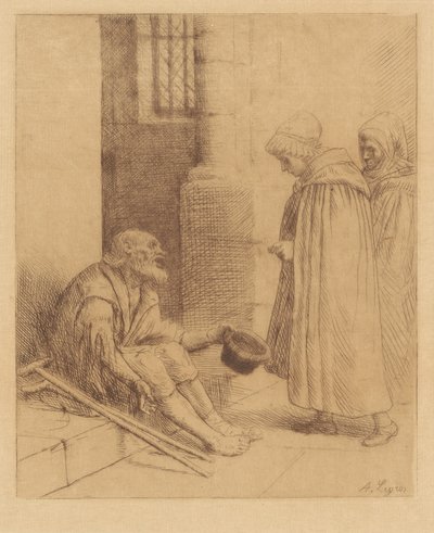Charity by Alphonse Legros