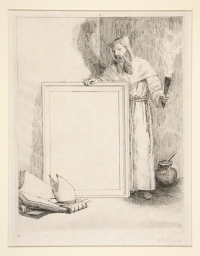 Fifty Impressions of 10 Etchings (Title page to the series published by Marseille Holloway) by Alphonse Legros