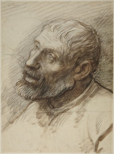 Head of Bearded Man by Alphonse Legros