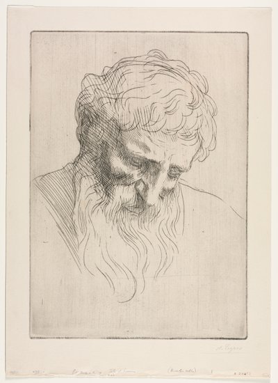 Head of a Man by Alphonse Legros