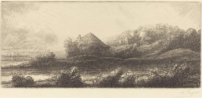 Hut in the Marsh by Alphonse Legros