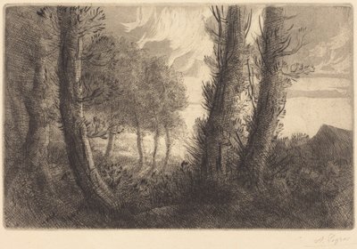 Landscape by Alphonse Legros