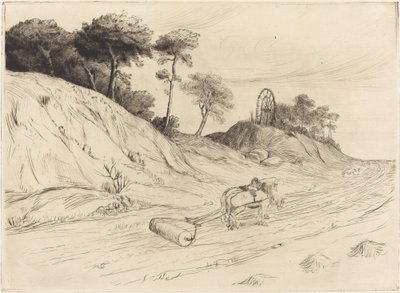 Landscape with Roller by Alphonse Legros