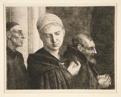 The Christening by Alphonse Legros