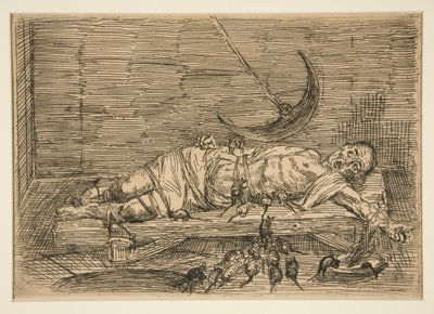 The Pit and the Pendulum, No. 1 by Alphonse Legros