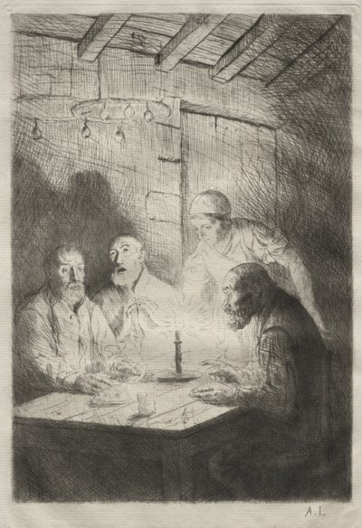 The Supper at Misery by Alphonse Legros