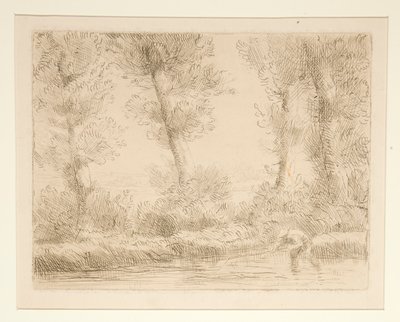 The Banks of the Liane by Alphonse Legros