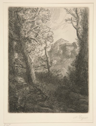 Landscape by Alphonse Legros