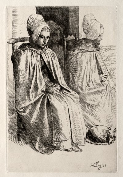 Peasant Woman in the Neighborhood of Boulogne by Alphonse Legros