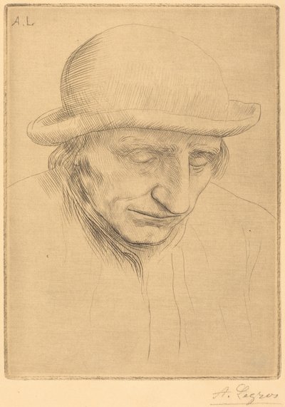Peasant in a Round Hat by Alphonse Legros