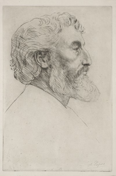 Portrait of Sir Frederick Leighton (First Plate) by Alphonse Legros