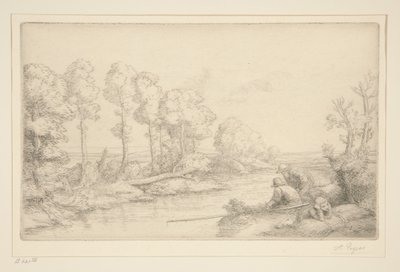 Rest by the River by Alphonse Legros