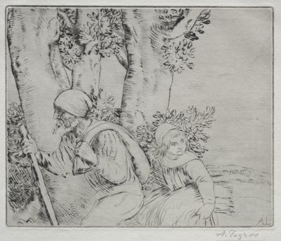 Return from the Field (2nd Plate) by Alphonse Legros
