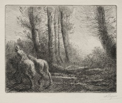 Returning from Tilling the Land by Alphonse Legros