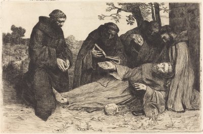 The Death of Saint Francis by Alphonse Legros