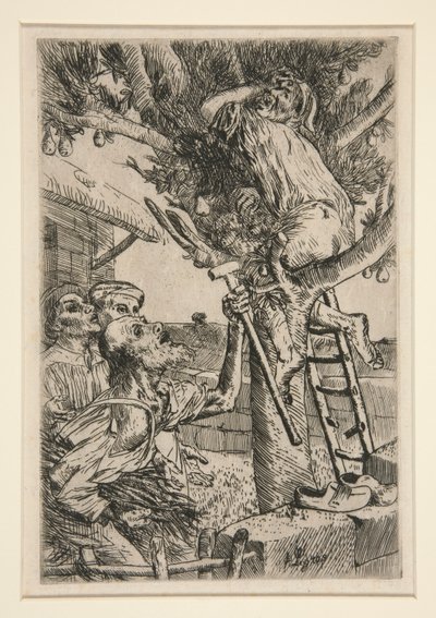 The Pear Thief, No. 2 by Alphonse Legros