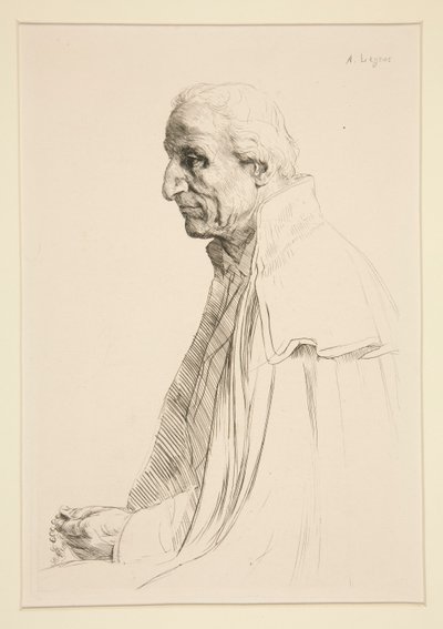 Aged Spaniard by Alphonse Legros