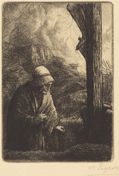 Woman at the Foot of the Cross by Alphonse Legros