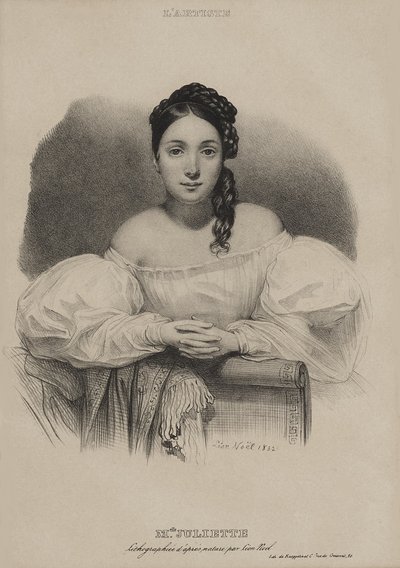 Portrait of Mademoiselle Juliette Drouet by Alphonse Leon Noel