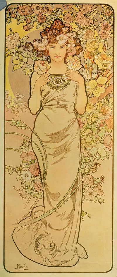 The Emerald by Alphonse Marie Mucha