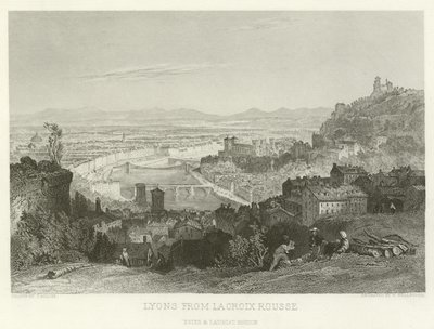 Lyons from La Croix Rousse by Alphonse Marie de Neuville