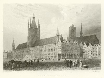 Town Hall, Ypres by Alphonse Marie de Neuville