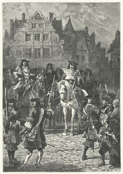 Proclamation of the Revocation of the Edict of Nantes by Louis XIV by Alphonse Marie de after Neuville