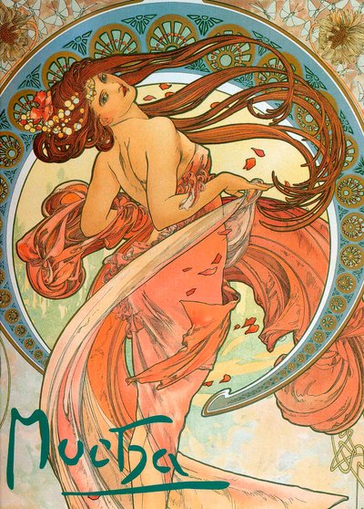 Dance From the series The Arts, 1898 by Alphonse Mucha