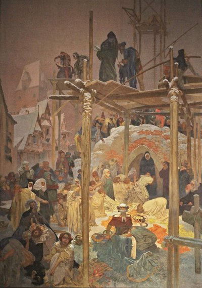 Jan Milic z Kromerize (The Slav Epic) by Alphonse Mucha