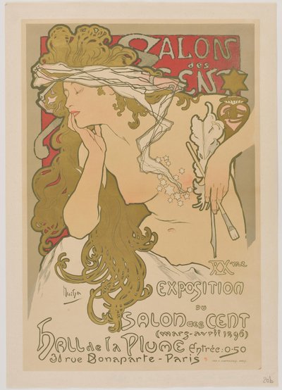 Salon des Cent, March-April 1896 by Alphonse Mucha