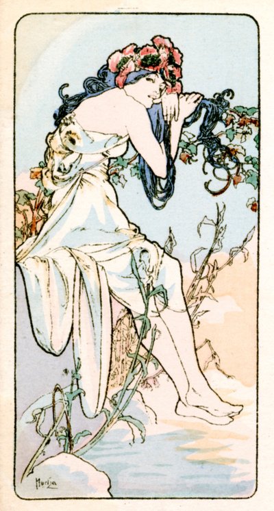 Summer by Alphonse Mucha