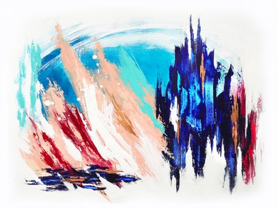 Abstract City Glow by Alyson Storms