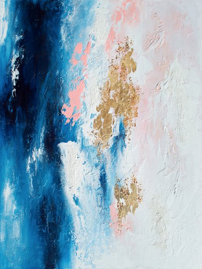 Azure Gold Currents by Alyson Storms