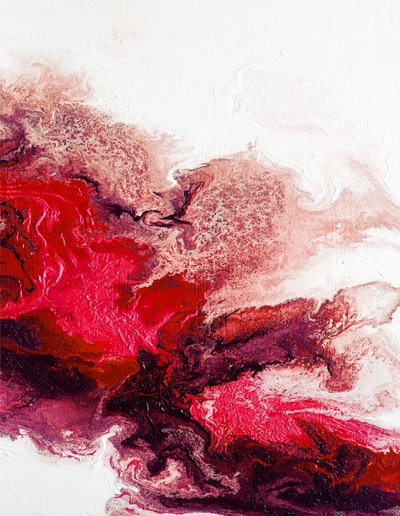 Crimson Fluid Flow by Alyson Storms