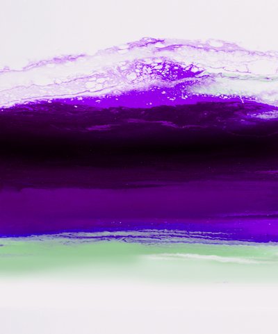 Deep Purple Green Gradient by Alyson Storms