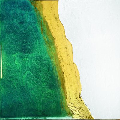 Emerald Gold Flow by Alyson Storms