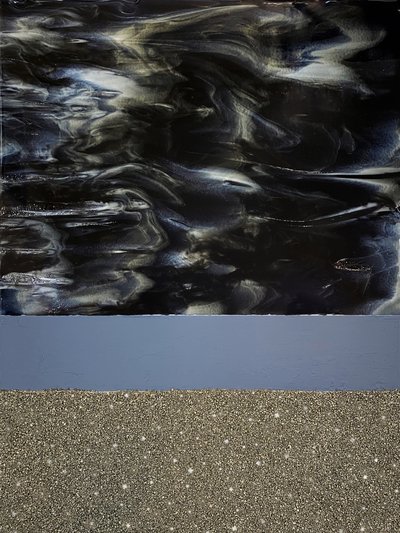 Swirling Midnight Sparkle by Alyson Storms