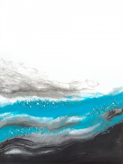 Teal Ocean Shimmer by Alyson Storms