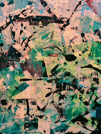 Dynamic Abstract Paint Splatters by Alyssa Hamilton