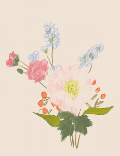 Soft Floral Bouquet by Alyssa Hamilton