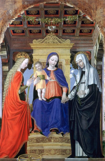 The Virgin and Child with Saint Catherine of Alexandria and Saint Catherine of Siena by Ambrogio Bergognone