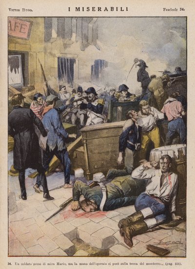 Illustration for Les Miserables by Victor Hugo by Ambrogio Lombardi