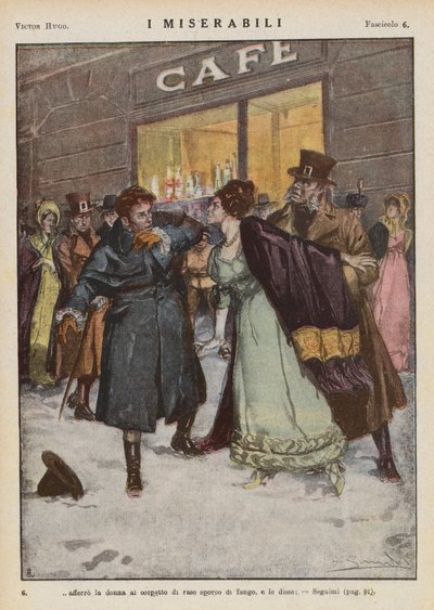 Illustration for Les Miserables by Victor Hugo by Ambrogio Lombardi