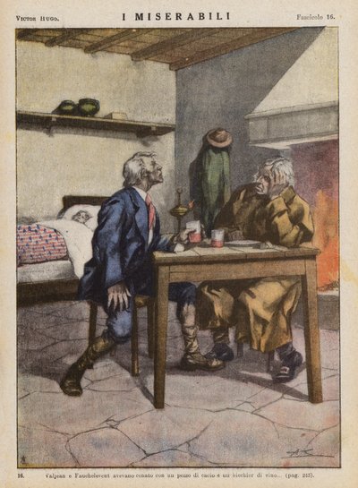 Illustration for Les Miserables by Victor Hugo by Ambrogio Lombardi