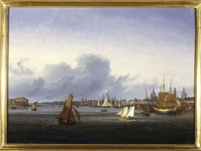 The Port of Calais by Louis Garneray, circa 1820 by Ambroise Louis Garneray