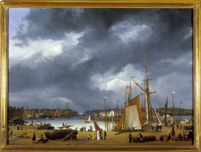 The Port of Dieppe by Louis Garneray, circa 1820 by Ambroise Louis Garneray