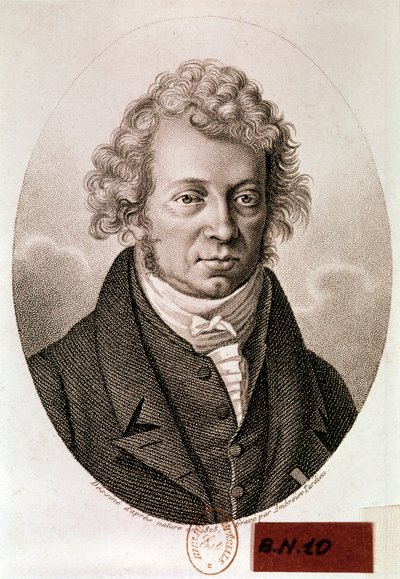 Ampere Andre Marie: Portrait by Ambroise Tardieu