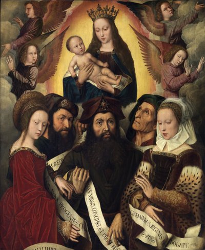 The Virgin and Child Surrounded by Angels, Prophets, and Sibyls by Ambrosius Benson