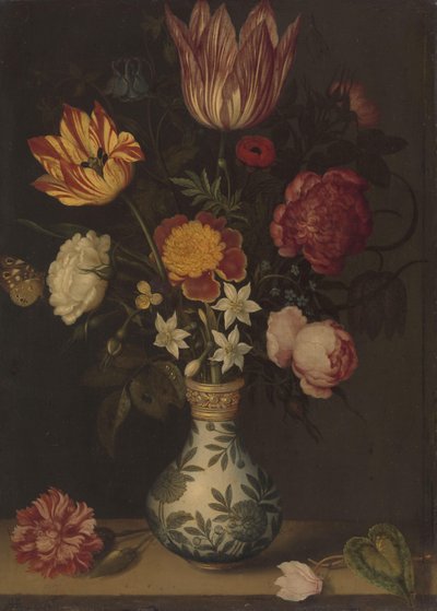 Still Life with Flowers in a Wan-li Vase by Ambrosius Bosschaert